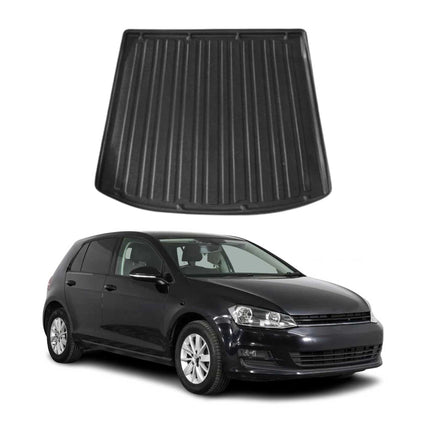 Kofferraumwanne Laderaumwanne für VW Golf 2013-2019 Variant Gummi TPE Schwarz