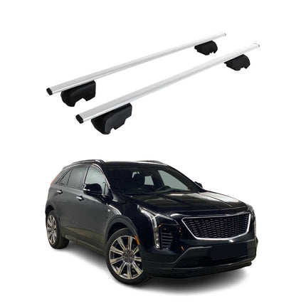 Dachträger Grundtäger für Cadillac XT4 2018-2026 75kg Metall Silber 2 tlg
