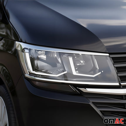 Scheinwerfer Scheinwerferblende für VW T6.1 Transporter 2019-2024 Oberhalb Chrom