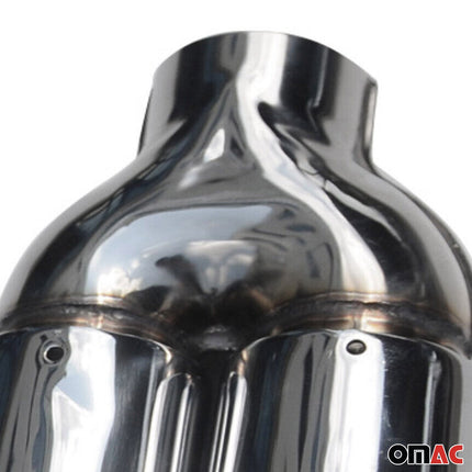 Auspuffblende Endrohr für Mercedes CLK C209 A209 2002-2010 Stahl Chrom 60mm 2x
