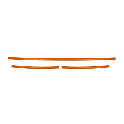 Kühlergrill Leisten für VW T6 Transporter 2015-2019 Highline Edelstahl Orange 3x