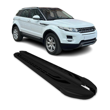 Trittbretter Seitenschweller für Range Rover Evoque 2012-2018 Alu Schwarz