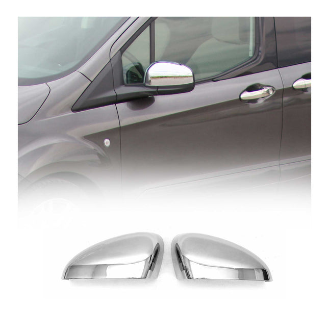 Spiegelabdeckung für Ford Transit/Tourneo Courier I PRE-FL 2014-2018 Chrom ABS