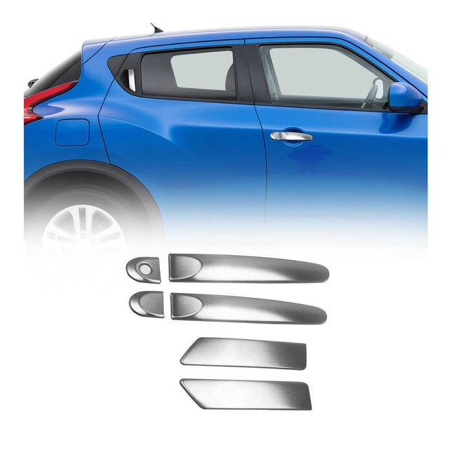 Türgriff Blende Chrom für Nissan Juke 2010-2019 Gebürstet Silber 4tlg