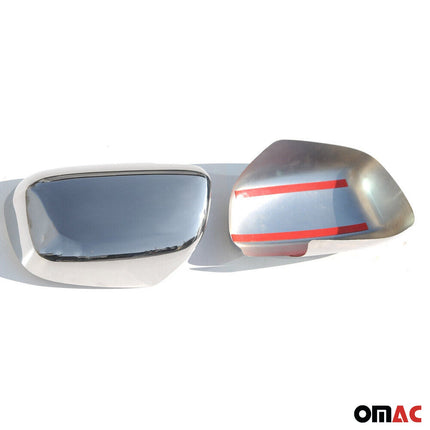 Spiegelkappen Spiegelabdeckung für Toyota Fortuner 2005-2015 Edelstahl Chrom
