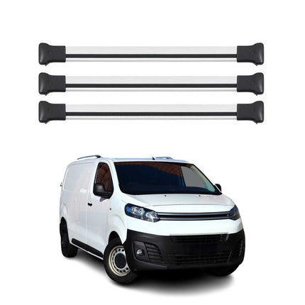 Dachträger Grundtäger für Citroen Jumpy 2016-2026 75kg Aluminium Silber 3 tlg