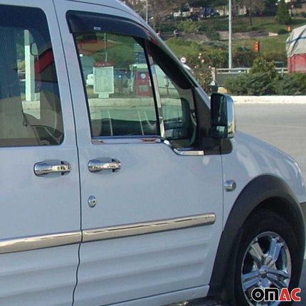 Fensterleisten Zierleisten für Ford Connect Tourneo Transit 2002-2014 Chrom 2x