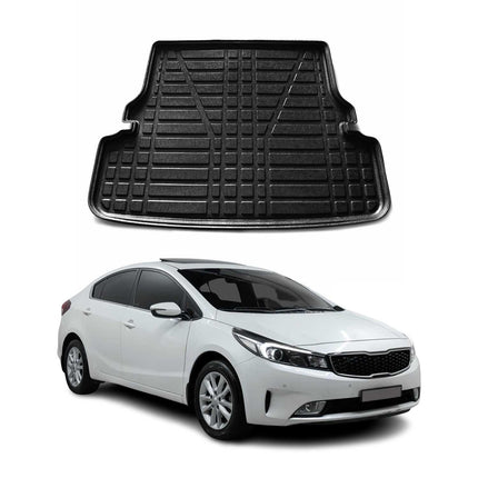 Kofferraumwanne Laderaumwanne für Kia Cerato 2018-2024 Gummi TPE Schwarz