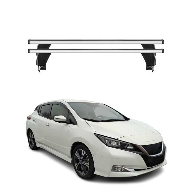 Menabo Dachträger Grundtäger für Nissan Leaf 2018-2025 50kg Alu Silber 2 tlg