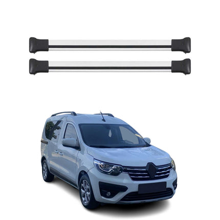 Dachträger Grundtäger für Renault Express 2021-2024 75kg Aluminium Silber 2 tlg