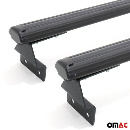 Dachträger Ladeflächenträger Querträger für VW Amarok 2010-2020 Alu Schwarz 2x