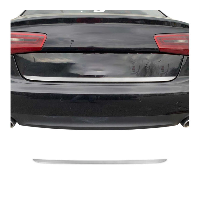 Kofferraumleiste Heckleiste für Audi A6 C7 Limo 2011-2015 Edelstahl Gebürstet