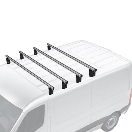 Menabo Dachträger Grundträger für Peugeot Expert Traveller 2016-2026 Alu Grau 4x