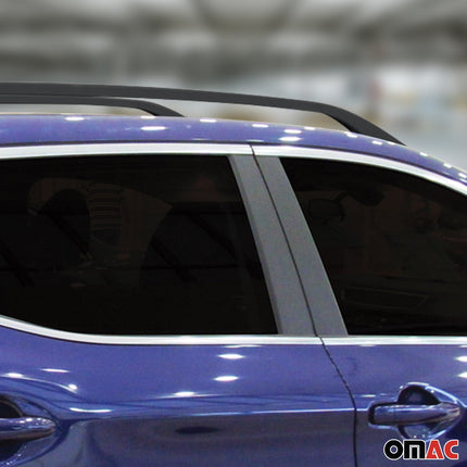 Dachreling Relingträger Aluminium für Nissan Qashqai J10 2006-2014 Alu Schwarz