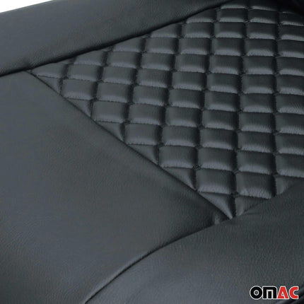 Sitzbezüge Schonbezüge für Mercedes Vito W447 2014-2026 Kunstleder Schwarz 1tlg
