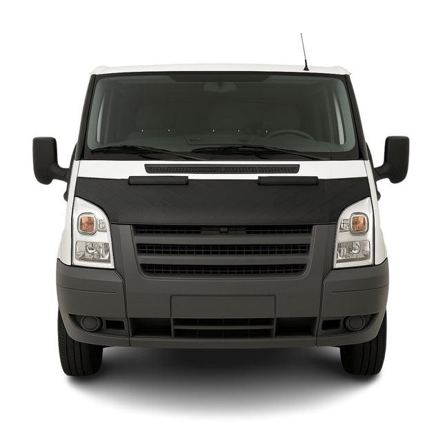 Haubenbra Steinschlagschutz für Ford Transit Pre-Facelift 2000-2006 Schwarz Halb