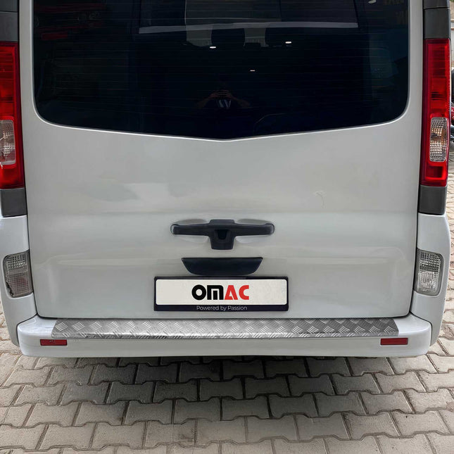 Ladekantenschutz Stoßstange für Nissan Primastar 2001-2014 Aluminium Silber