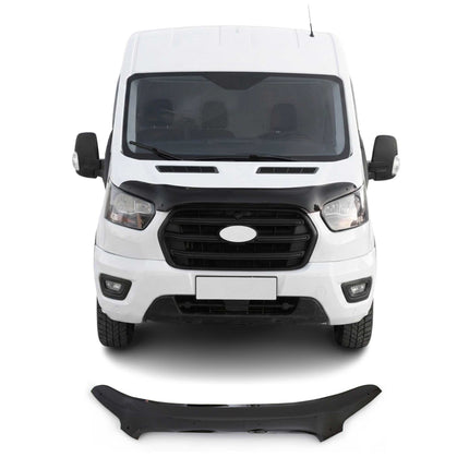 Motorhaube Deflektor Insekten Steinschlagschutz für Ford Transit 2020-26 Dunkel