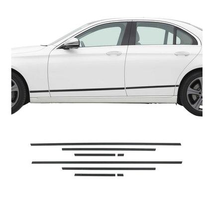 Seitentürleiste Türschutzleiste für Mercedes E Klasse W213 2016-2021 Alu 8x