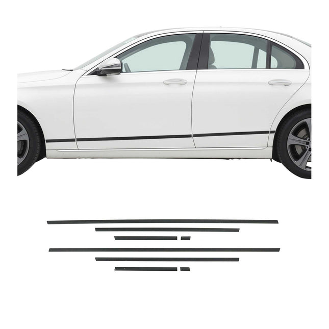 Seitentürleiste Türschutzleiste für Mercedes E Klasse W213 2016-2021 Alu 8x