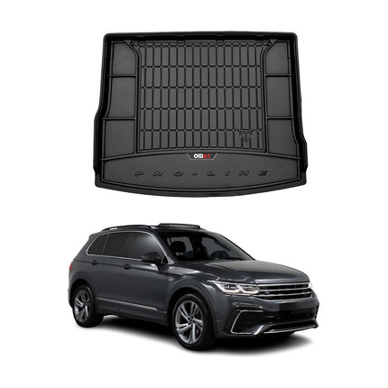 OMAC Gummi Kofferraumwanne für VW Tiguan mk2 2016-2024 TPE Laderaumwanne Schwarz