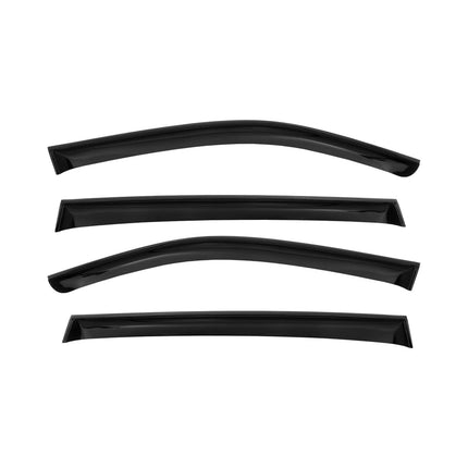 4x Windabweiser Regenabweiser für Audi Q7 4LB 2006-2015 Acryl Dunkel