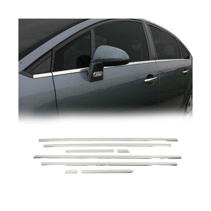Fensterleisten Zierleisten für Citroen C4 2006-2013 Stufenheck Edelstahl 8tlg
