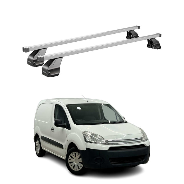 Menabo Dachträger Grundtäger für Citroen Berlingo 2008-2018 75kg Stahl Silber 2x