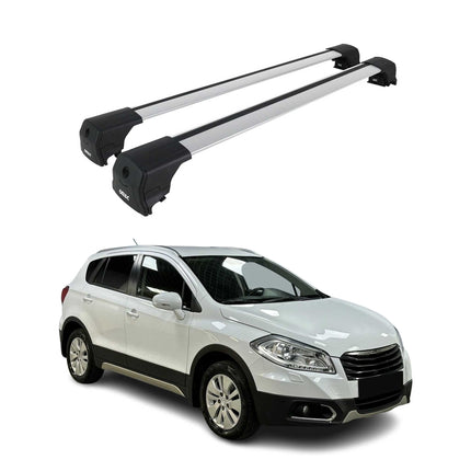 Dachträger Gepäckträger für Suzuki SX4-S Cross 2013-2021 ABE Aluminium Grau