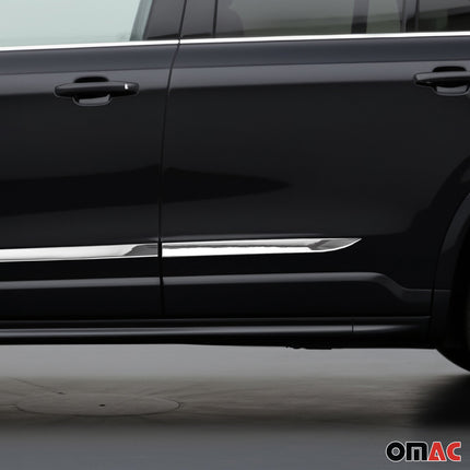 Seitentürleiste Türleisten Türschutzleiste für BMW 5er G30 2017-2024 Chrom 4x