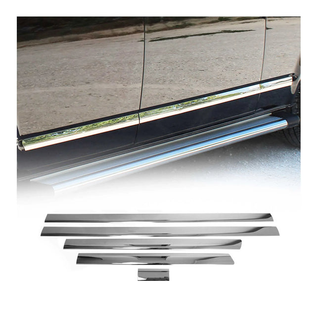 Seitentürleiste Türschutz für VW Transporter T5 2003-2015 L1 Kurzer Chrom 5x