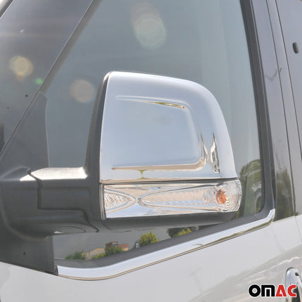 Spiegelkappen Spiegelabdeckung für Fiat Doblo 2010-2021 Edelstahl Chrom 2tlg