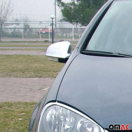 Spiegelkappen Spiegelabdeckung für VW Golf MK5 2003-2008 Edelstahl Chrom 2tlg