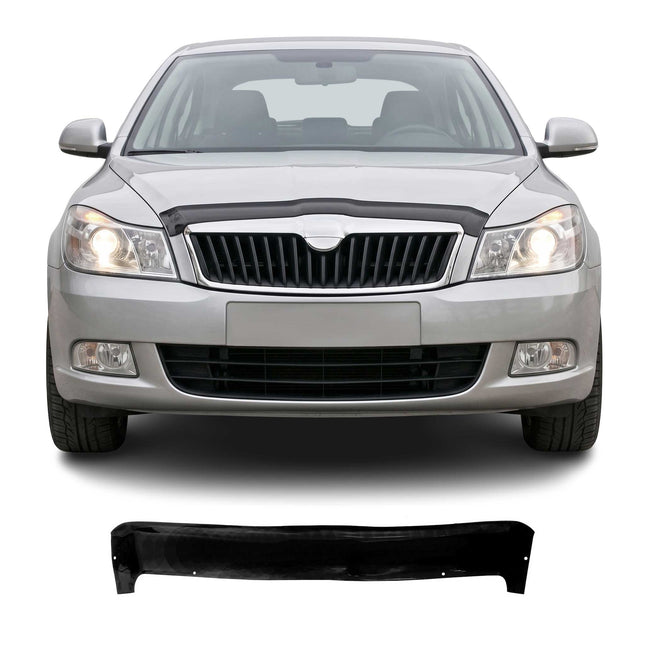 Motorhaube Deflektor Insekten Steinschlagschutz für Skoda Octavia 2004-13 Dunkel