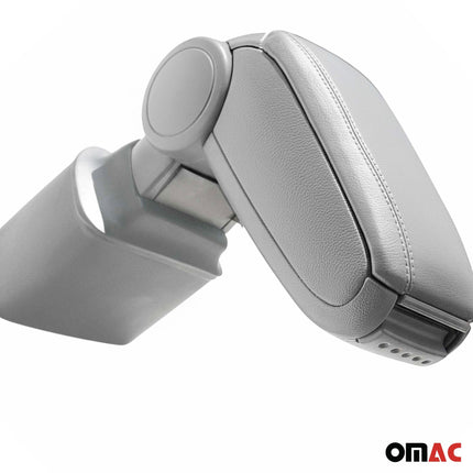 Mittelarmlehne Armlehne Mittelkonsole für Nissan Juke 2011-2019 PU-Leder Grau