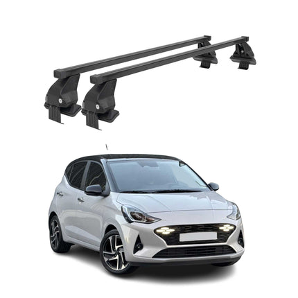 Menabo Dachträger Grundträger für Hyundai i10 III 2023-26 FL Stahl Schwarz 2tlg