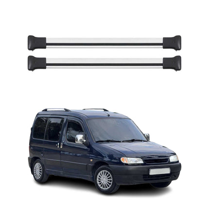 Dachträger Grundtäger für Citroen Berlingo 1996-2008 75kg Aluminium Silber 2 tlg