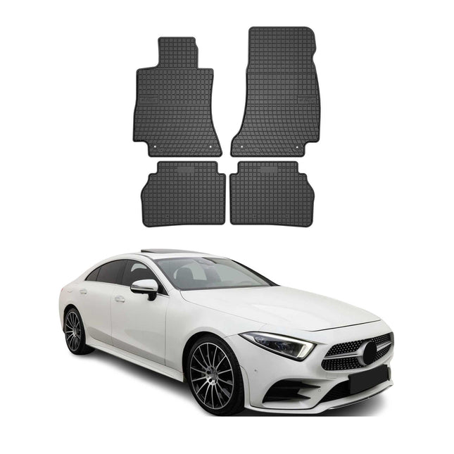 OMAC Gummi Fußmatten für Mercedes CLS Klasse C257 2018-2026 Automatte Schwarz 4x