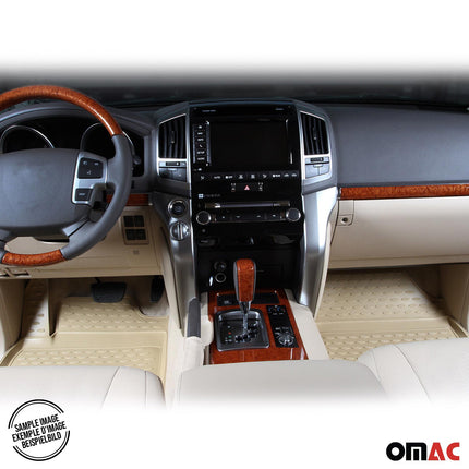 OMAC Gummimatten Fußmatten für VW Passat 1996-2005 TPE Automatten Beige 4x