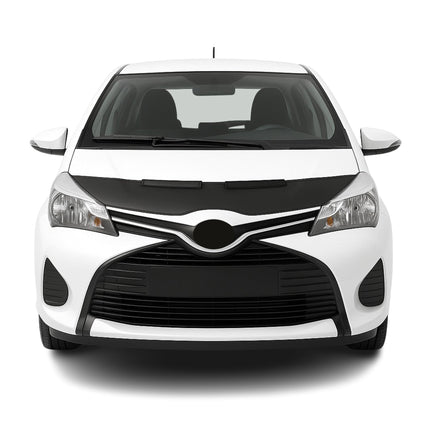 Haubenbra Steinschlagschutz für Toyota Yaris XP 130 2011-2019 Schwarz Halb