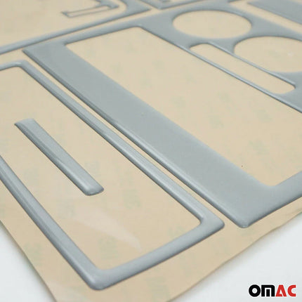 Innenraum Dekor Cockpit für Opel Corsa D 2006-2014 Aluminium Optik 14tlg