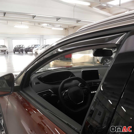 Windabweiser Regenabweiser für Citroen C5 Aircross 2018-2025 Dunkel Acryl 2tlg