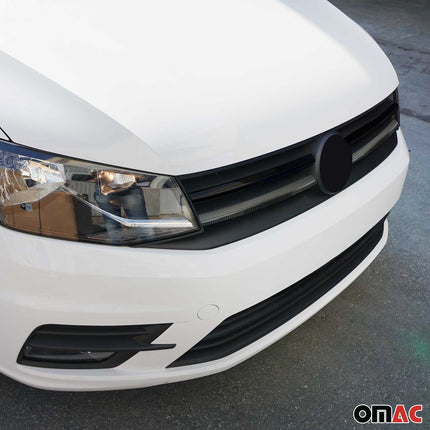 Kühlergrill Leisten Grillleisten für VW Caddy 2015-2020 Echt Carbon Schwarz 2x