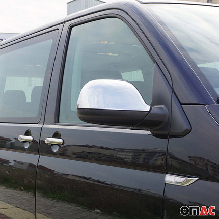 Spiegelkappen Spiegelabdeckung für VW Amarok 2010-2020 Chrom ABS Silber 2tlg