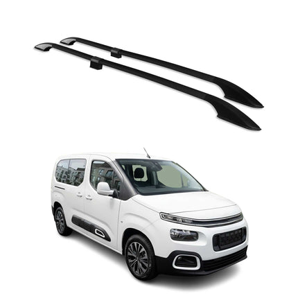 Dachreling Dachgepäckträger für Citroen Berlingo 2018-2026 L2 Langer Alu Schwarz