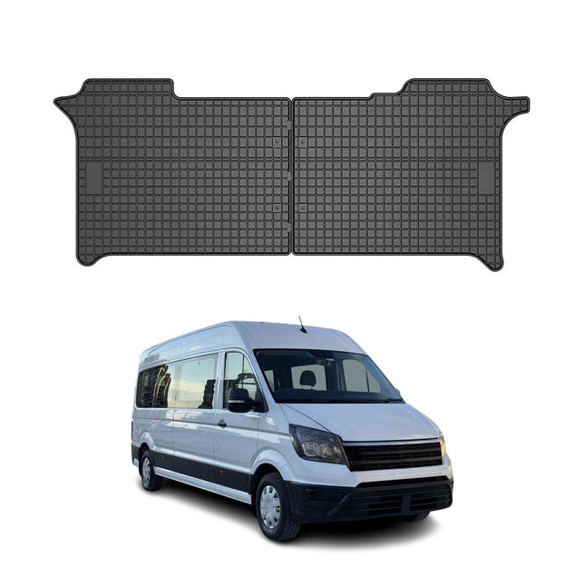 OMAC Gummi Fußmatten für VW Crafter 2017-2026  2. reihe Gummi Schwarz 2tlg
