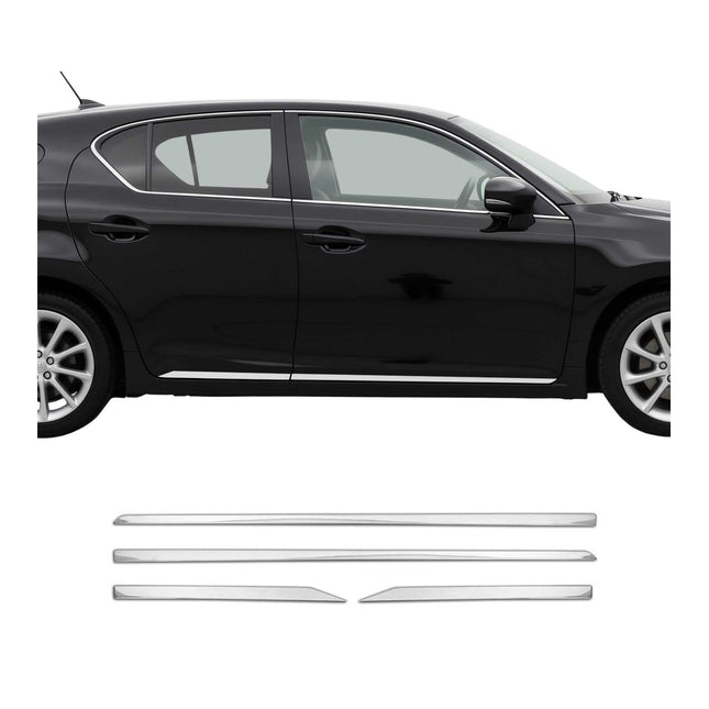 Seitentürleiste Türleisten Türschutzleisten für Lexus GS 2012-2018 Edelstahl 4x