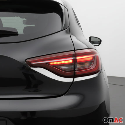 Rücklicht Leisten Heckleuchte für Renault Clio 2019-2025 Edelstahl Chrom 4tlg