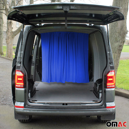 Maß Gardinen für Ford Transit H3 Fahrerhaus Abtrennung Sonnenschutz Dunkelblau