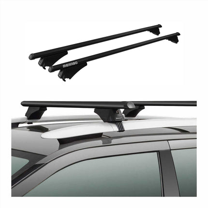 Menabo Dachträger für VW Tiguan Allspace 2016-2024 75kg Alu Schwarz 2x